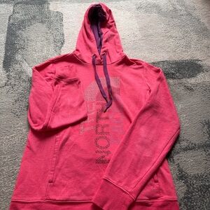 Women's NorthFace Pink Hoodie Sweatshirt